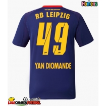 Camisa de Futebol RB Leipzig Yan Diomande #49 Equipamento Secundário 2025-26 Manga Curta